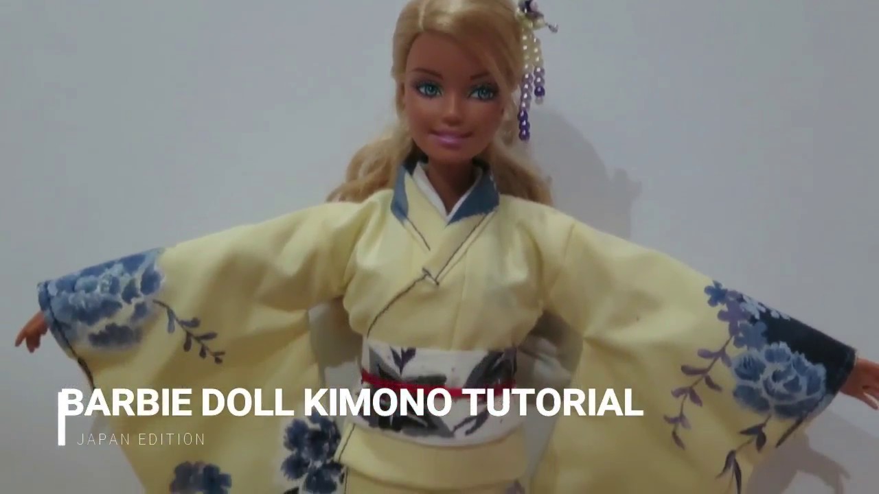 toediening Kent gips How to Make Barbie Doll Kimono Tutorial - Part 2 || Japan Edition ||  KKDollVillage - YouTube