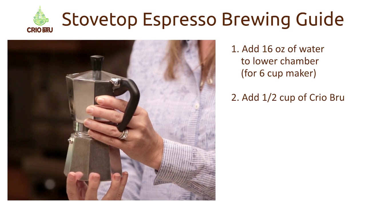 Crio Bru Stovetop Espresso Guide