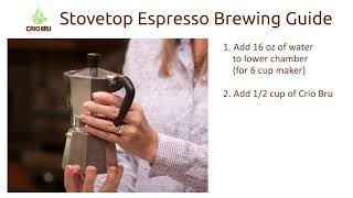 Stovetop Espresso Maker (Moka Pot) – Crio Bru