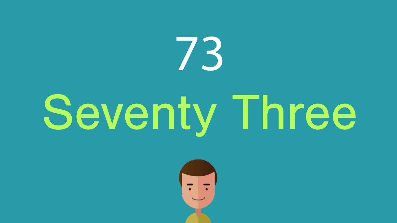 Comment dire 73 en anglais - YouTube