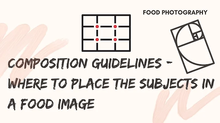 Food Photography Episode 4: Composition guidelines - where to place the subjects in a food image