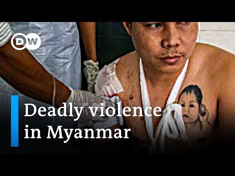 Live ammunition and tear gas in Myanmar - DW News