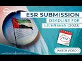 Submissions Deadlines for Licensee Under ESR - Economic Substance Regulations Deadline 2022 UAE