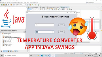 How to create Temperature Converter app using Java Swings? Fahrenheit to Celsius and vice versa!