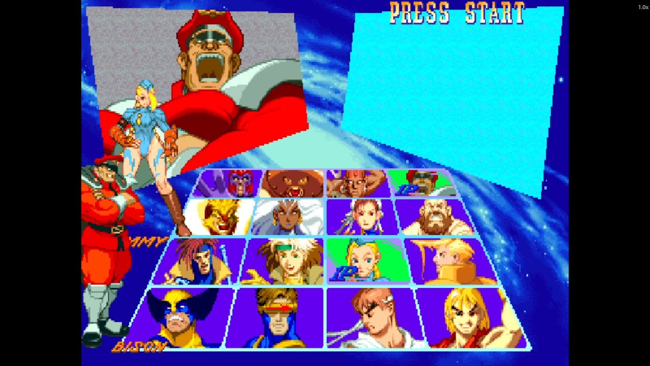 Cammy & Bison Rampage! | X-Men vs Street Fighter Arcade Gameplay