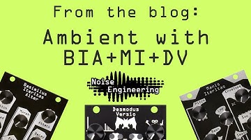 Blog: Ambient with BIA+MI+DV