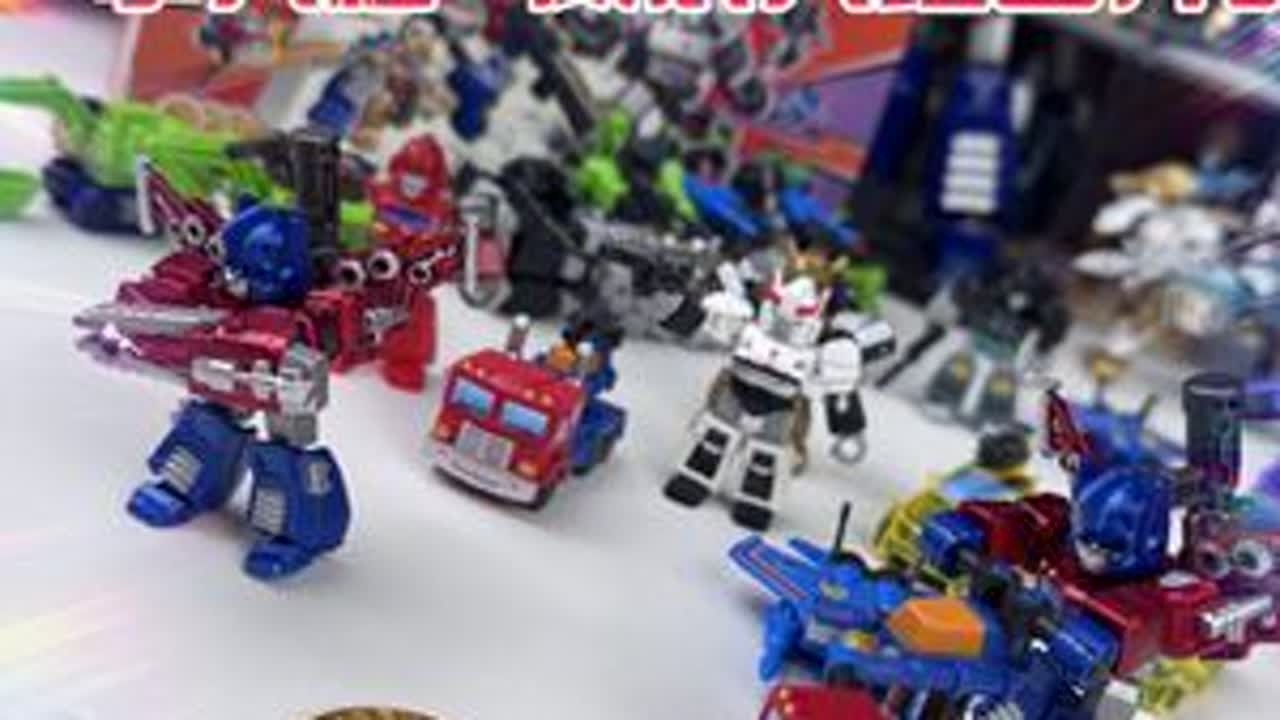 布鲁可变形金刚星辰一弹，中隐藏装甲擎天柱，火力全开大战霸天虎 #布鲁可变形金刚 #布鲁可积木人 #布鲁可BFC #拼装玩具