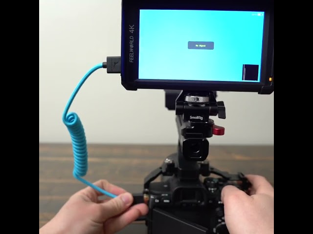 KONDOR BLUE 4K HDMI  Coiled Braided Cable Review: Great for On-Camera Monitors 12-24” 4K/60HZ