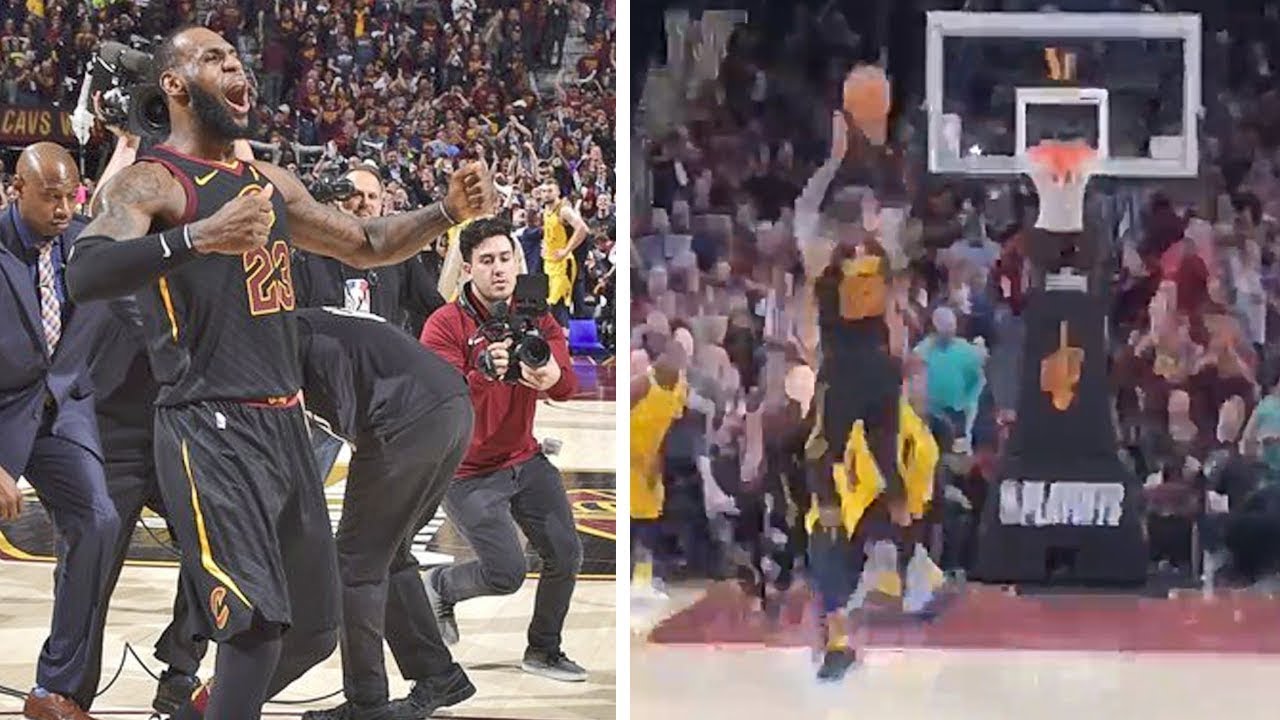 Cavs Fans Live Reaction To LeBron James' Game Winner vs Pacers - YouTube