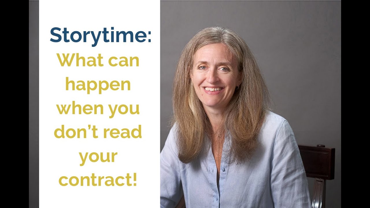 Story Time. Why you should read your contract all the way through.