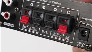 Lepy Audio Amplifier Mini HiFi Stereo Treble Bass Booster - AK 270