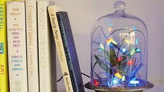 【DIY】瓶にLEDライトを詰めただけのランプがおしゃれでかわいい♡～Stylish lamp of only filled with LED lights on the bottle.