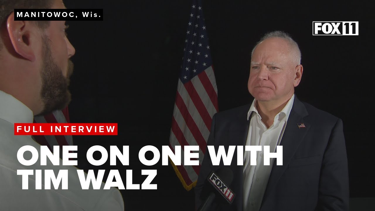 One on one interview with Tim Walz in Wisconsin YouTube