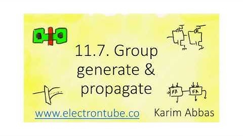 11.7. Group generate & propagate