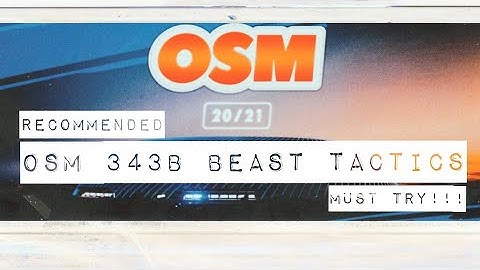 OSM 343B BEAST TACTICS , TRY IT NOW!!! -OSM Beast