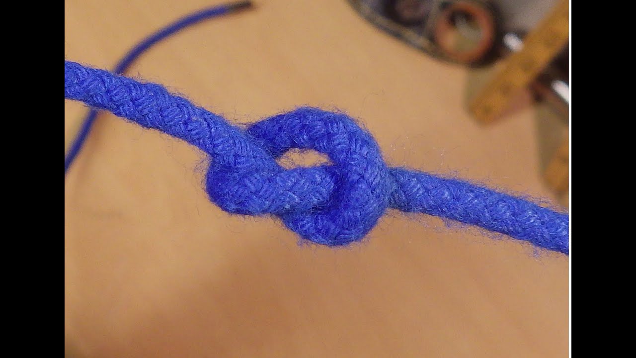 overhand knot and double overhand knot YouTube