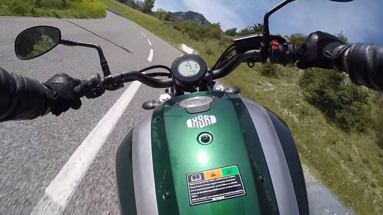 Yamaha XSR 700 riding in South of France