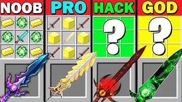 MINECRAFT BATTLE: ABILITY SWORD CRAFTING VS NOOB VS PRO VS HACKER VS GOD - FUNNY MINECRAFT TROLLING!