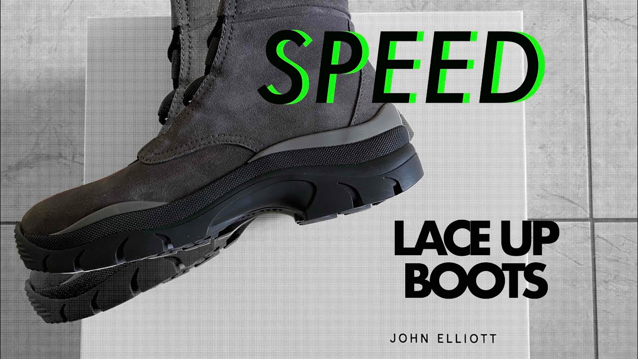 John Elliott Speed Lace Up Boot Shark