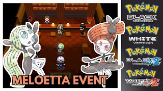 How To Get Mythical Pokemon Meleotta Pirouette Form In Pokemon Black,White,Black 2 And White 2