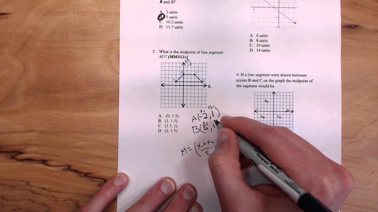 Distance And Midpoint Worksheet With Regard To The Distance Formula Worksheet