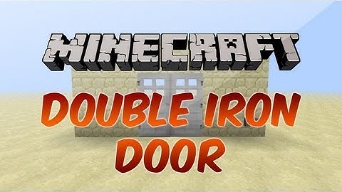 Redstone Tutorials #1 - Double Iron Doors