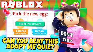 Can You Beat This ADOPT ME QUIZ? (Roblox)