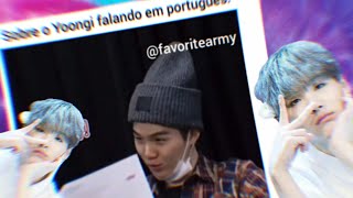 YOONGI FALANDO PORTUGUÊS 😍| BTS MEMES BR #32