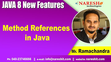 Java 8 New Features | Method References in Java | Core Java Tutorials | by Mr.RamaChandra