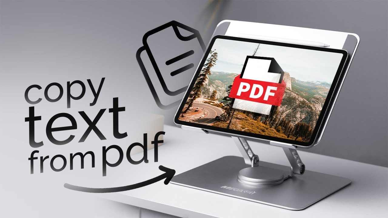 How to Copy Text from PDF in iPad (tutorial)