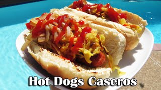 Hot Dogs Caseros para el Almuerzo