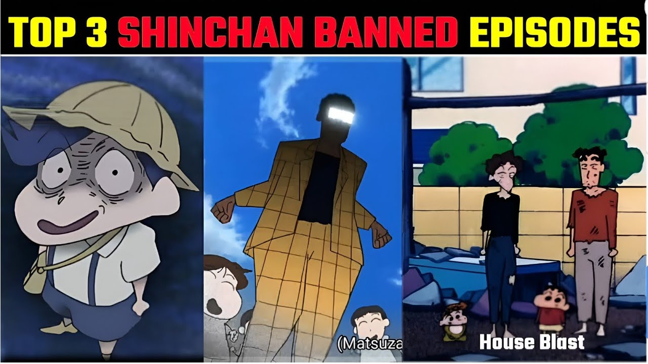 Shinchan Top 3 Banned Horror Episodes In Hindi  Shinchan Unseen Episodes