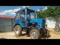 Самодельный глушитель (прямоток) на самодельный трактор🚜