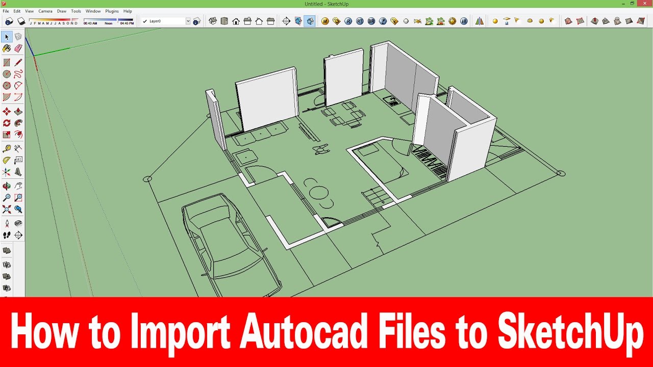 How To Import Autocad File Into Google Sketchup 8