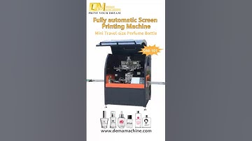 ✨DEMA Machine Fully automatic screen printing, perfect for effortless bottle decoration #packaging