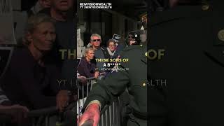 Protesters DISRESPECT WW2 Veteran