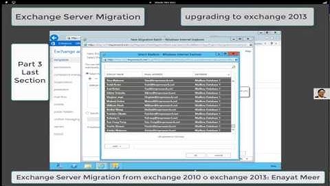 Exchange 2013 Migration video 3 by Enayat Meer