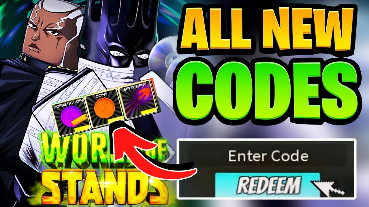 ⚠️NEW CODES ⚠️WORLD OF STANDS ROBLOX CODES 2024 - WORLD OF STANDS CODES ...