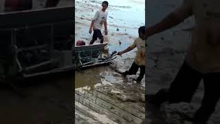 Rice planting machine from Vietnam in action #shorts