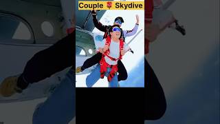 Couple 🌹 ❤️ Skydive Jump #shorts #skydiving #skydive #skydiver #freefall #adventure #fly #parachute