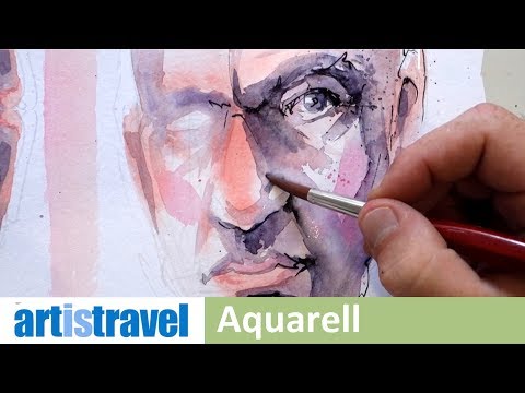 Video: Aquarell Fleshtone Rezepte, Hautfarben Malen, Kunst, Porträtmalerei