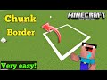 How to Find Chunk Border in Minecraft Bedrock Edition Tutorial! | without any resource pack in Hindi