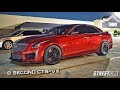 Fastest V3 CTS-V takes on Twin Turbo Mustang, ZR1 & MORE on the STREET!!!