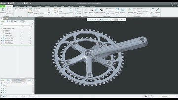 Bicycle Crank Design  - PTC Creo Parametric