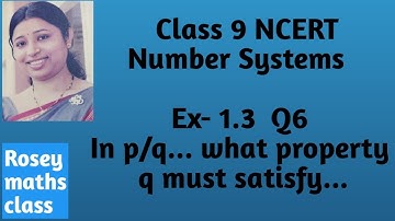 Ex 1.3 Q6 Class 9 Number systems /Look at several examples of rational numbers...p/q...#maths #ncert