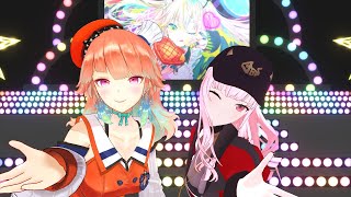 VR180】小鳥遊キアラ×森カリオペ「愛包ダンスホール」Full【MMD
