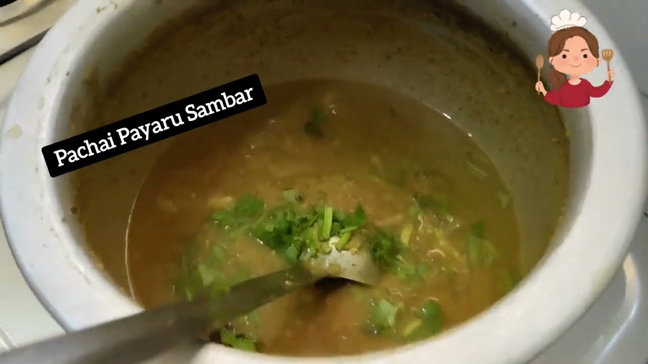 Pachai Payaru Sambar Tastey Sambar For Breakfast Lunch Dinner Recipevideo Princess Js Youtube