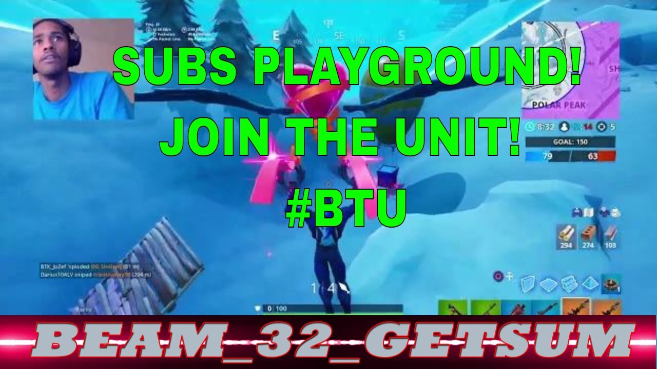 Fortnite// WITH my SUBS// And Beam32_Get_Sum and BEAM32__Jr 