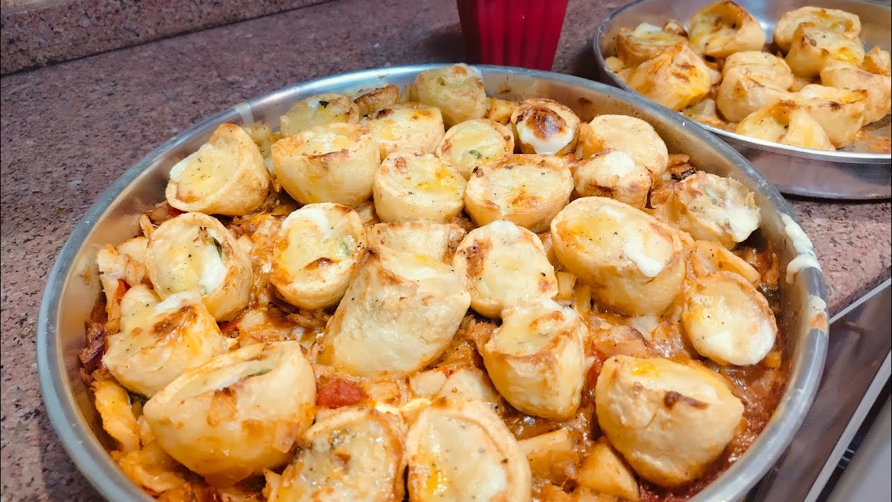 عملتهم بطاطس محشيه لحمه أكلوا صوابيعهم وراها😍