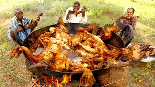 Full Country Chicken Fry | Full Chicken Chilli Fry Prepared by uncle | food fun village